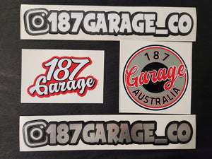 187 Garage Sticker Pack